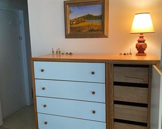 Tall Modern Dresser with Built in "Lingerie Drawers" 49" X 48" x 18"