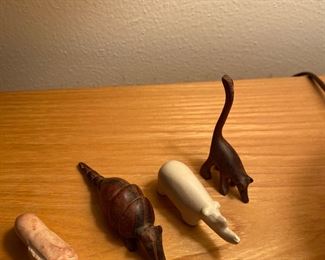 small carved animals