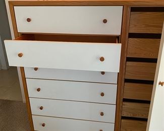 Tall Modern Dresser with Built in "Lingerie Drawers" 49" X 48" x 18"