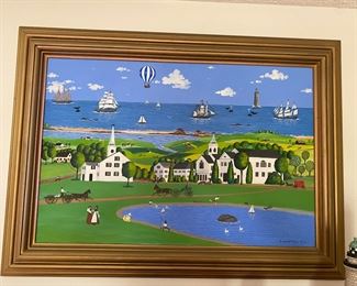 Framed original art Spencer Green 31" X 44"