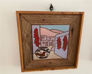 framed southwest tile