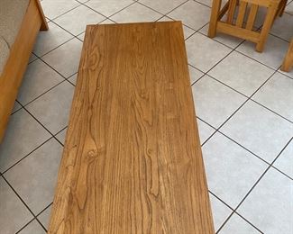 Hand made modern style wood coffee table 55" x 24