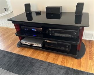media table; electronics & home theater system