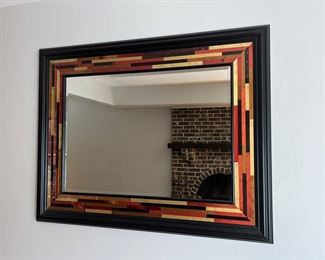 Mosaic beveled mirror