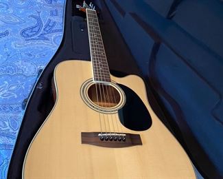 Acoustic guitar & case