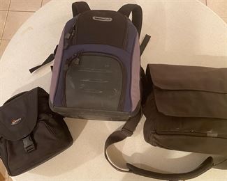 Camera bag, messenger bag, backpack