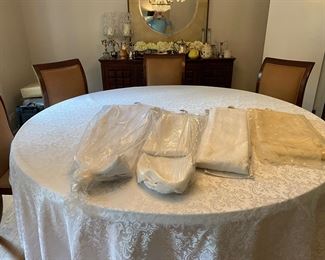 Assorted  round table cloths