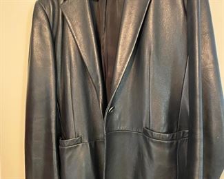 Leather Blazer, size 14/16