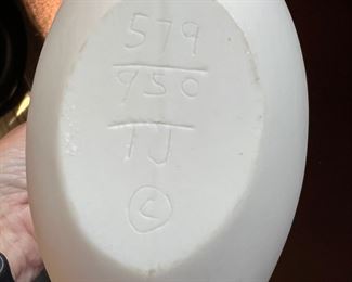 Numbered pottery vase