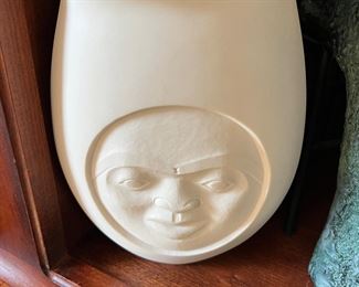 Numbered pottery vase
