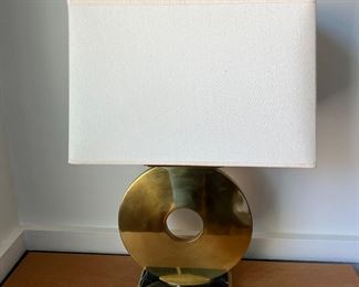 Brass Tic Tac Toe Lamp, 2 available