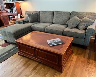 SECTIONAL sold; coffee table available