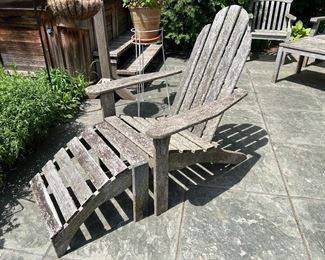 Wooden Adirondack chair
