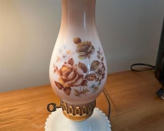 vintage hurricane lamp