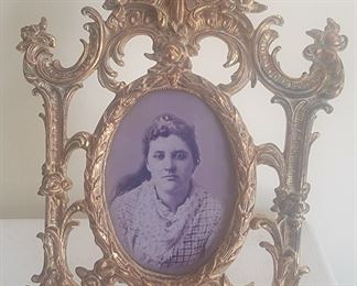 ANtique Brass Picture Frame