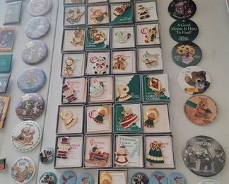 Wallace Silverware In Solid Pewter Christmas Cookie Ornaments and other Novelty Buttons