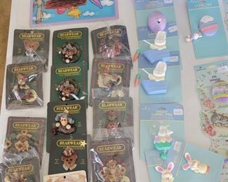 Boyde Bear Pins & Bunny Pins