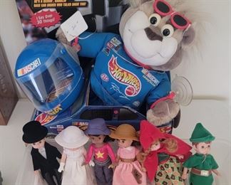 NASCAR Driver Bubba Hot Wheels and Mc Donalds Madam Alexander Dolls (Happy Meals)
