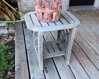 Small table and circle of life candle holder