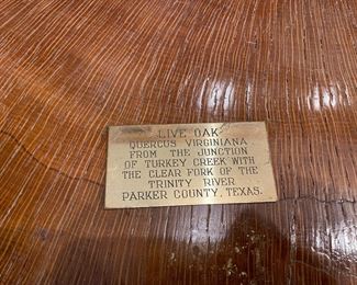 Live Oak custom table from Parker County 