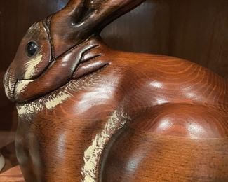 Hand carved wooden sculpture