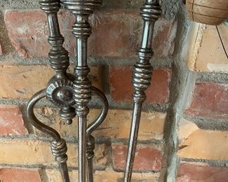 Georgian fireplace tools 