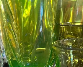 Tiffin Franciscan uranium glassware Cambridge pattern