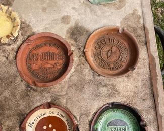 Handmade Wrought iron Ashtrays from around the world accent table 