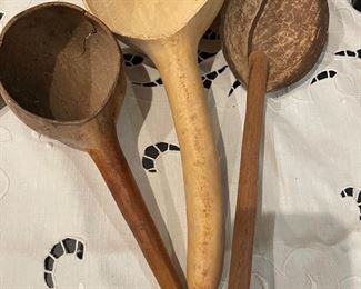 Primitive wooden spoons 