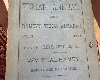 The Texian Annual Ramey's Texas Almanac 1986 WM. Neal Ramey 