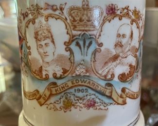 Several coronation cups of kings and queens