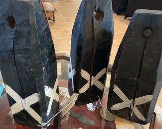 Antique Wooden Buoys