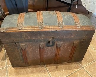 Antique 1800's Steamer Trunk