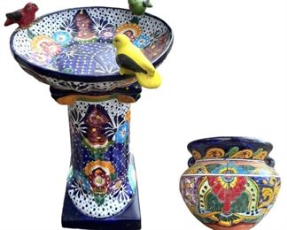 Talovera Bird Bath Planter