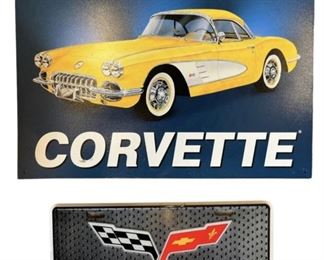 Corvette Sign License Plate