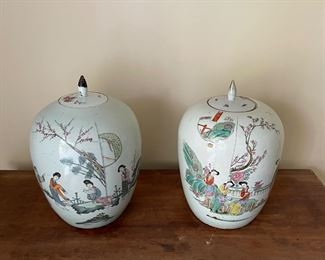 antique Chinese temple jars 