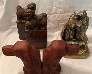 collection vintage bookends