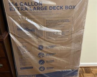 extra large deck storage box—new in box