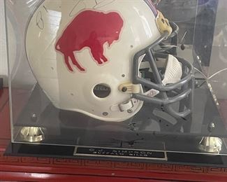 Buffalo Bills helmet signed by OJ Simpson