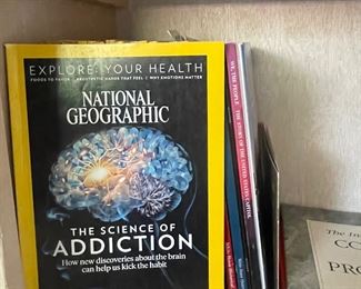 Stack of National Geographics