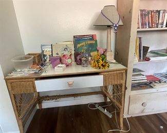 Wicker desk