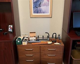 vintage drawer and filing cabinet