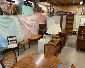 more book shelves, 16cu foot freezer, dressers, and the dining table