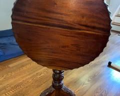 Antique tilt top table