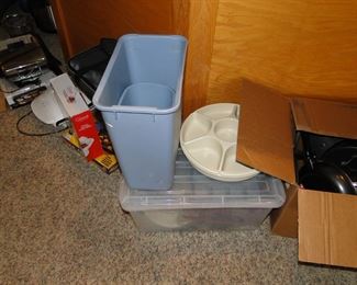Condiment tray, and wastepaper baskets too
