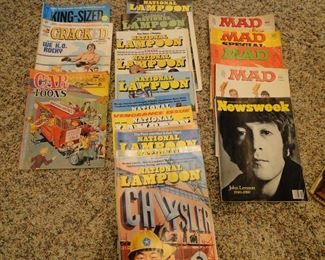 National Lampoon and MAD Magazines.  And we can throw in a Newsweek too.