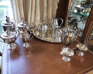 Royal Danish 5pc set, Gorham Cinderella 3pc set, Dominick & Haff 4pc set