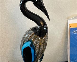 Art Glass Murano Bird