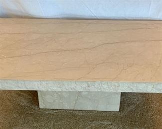 Travertine coffee table