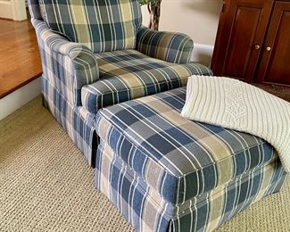 Very comfortable chair with ottoman 